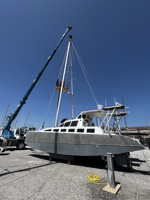 fabrication d un gréement dormant sur mesure pour un catamaran META.