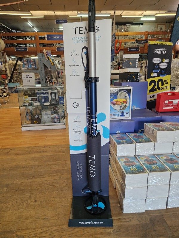 Moteur électrique Temo pour annexe de bateau en stock dans votre magasin Accastillage diffusion à  Martigues