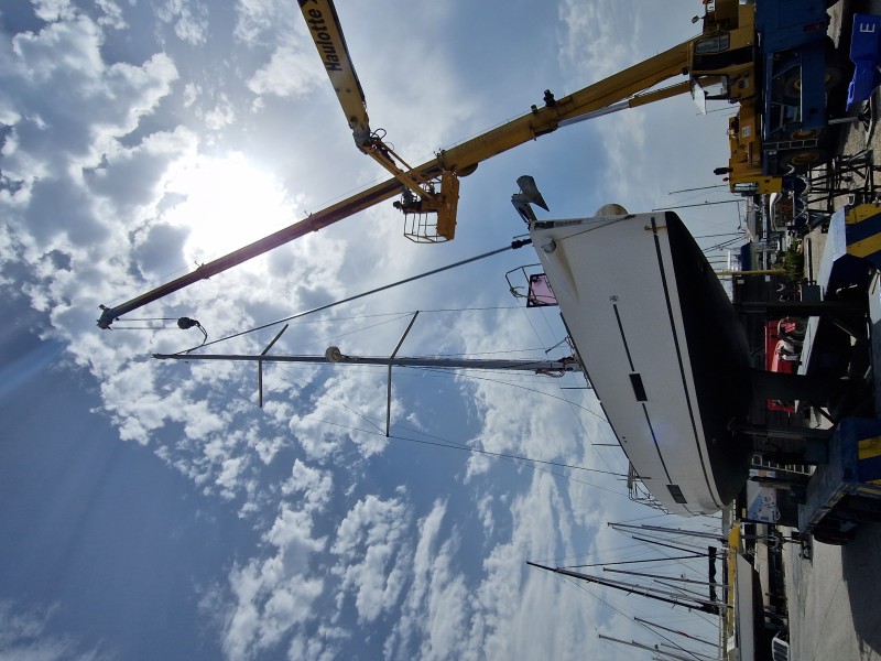 Rematage d un dufour 500 sur Port saint louis du Rhône