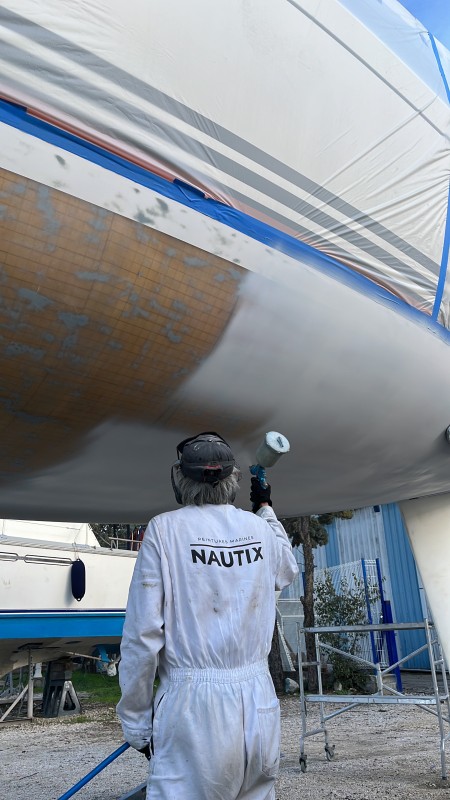 sablage et traitement epoxy NAUTIX pour ce XP38
